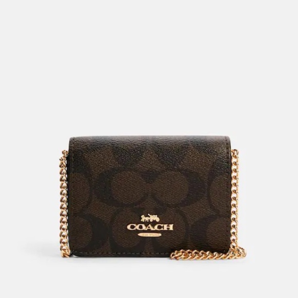 Mini Wallet On A Chain In Signature Canvas